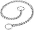 Mogoko Stainless Steel Dog Choke Chain Collar, Puppy Metal P Chain Slip Collar Pet Training Walking Choker(2.0mm;14.0 Inch)