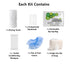 (5) Compact Personal Shower Kit To-Go (Green) Your Hygiene Companion for Travel, Gym, Camping | Shower on the Go |