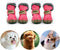 Snow Small Dog Boots, Waterproof Antiskid Shoes, Warm Skidproof Booties for Puppy Play (XL, Pink)