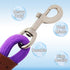 6FT/8FT/10FT Rope Dog Leash, 1/2” Strong Nylon Dog Leash with Leather Tailor Connection, Great for Medium and Large Dogs (1/2" x 6ft, purple)