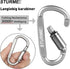 STURME Carabiner Clip Set, Durable Aluminum D-Ring Locking Large Carabiners for Outdoor Camping, 9 Pack