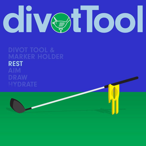 Golf Divot Repair Tool & Ball Marker - 6-in-1 Golf Divot Tool