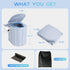 Adults,15" Clirass Portable Camping Toilet for Portable Outdoor Folding Tall Toilet with Lid and Paper Holder,Compact