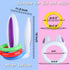 2 Set (2 12 1 1 Hoshin Inflatable Bunny Ears Ring Toss Game Rabbit-Ear Hats with Ring Toss, Medal and Hand-held Pump)
