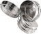 Toyvian Outdoor Camping Cookware Set Stainless Steel Pot Pan Set Foldable Handle