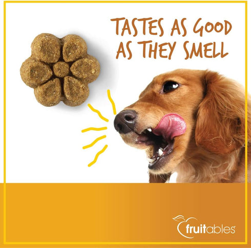 Fruitables Baked Pumpkin Dog Treats – Healthy Low Calorie Treats – Wheat, Corn & Soy Free, 7 oz (Pack of 10)