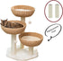 2-Pack 7.87" L, 3.15" Ø Cat Tree Replacement Post with 3 Handwoven Basket Bed, Cat Tower Accessories