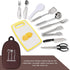 Set,Travel Camping Travel Cooking Utensils Bag,Camping Cooking Utensils Cookware Pouch Bag with Handle for BBQ Camp