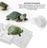FTVOGUE Tortoise Turtle Acrylic Terrace Floating Island Aquarium Decor for Semi Aquatic Animals (Small)