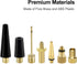 YASI Bicycle Presta Schrader Valve Adaptor, 16PCS Brass Bike Pump Adapters, Inflatable Toys Nozzle Inflator Adapter