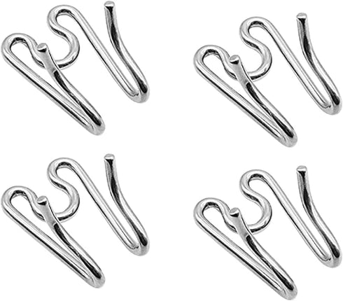 Dog Collar Extra Links for Herm. Sprenger Collar, 4 Pack Steel Chrome Plated Training Collar Links (2.25mm, Silver)