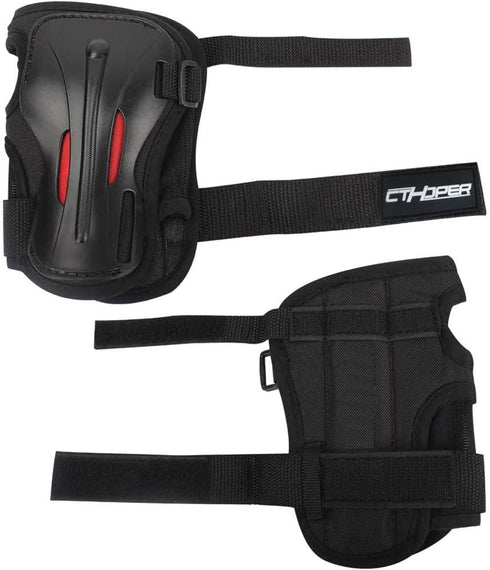 Long Damping Non-Slip Anti-Fall Wrist Guards Protective Gear for Roller Skating Skating Skiing Skateboard Snowboard
