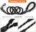 BARKBAY Dog Leashes for Large Dogs, Heavy Duty 2 PACK 5 FT with Comfortable Padded Handle, Highly Reflective Threads
