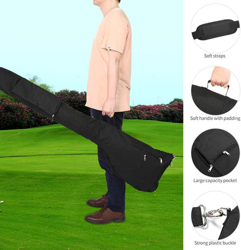 Golf Sunday Bag - Driving Range Mini Course Training Practice Golf Bag Travel Case