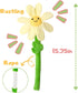 Interactive Dog Plush Toys, Crinkle Flower Rope Toy, Puppy Chew Toys for Teething, Cute Gift for Small and Medium Dogs