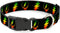 Buckle-Down Dog Collar Plastic Clip - Steal Your Face Lightning Bolt Repeat, 1.5" Wide, Fits 18-32" Neck