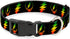 Buckle-Down Dog Collar Plastic Clip - Steal Your Face Lightning Bolt Repeat, 1.5" Wide, Fits 18-32" Neck