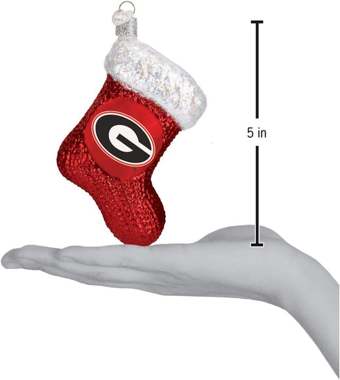 Old World Christmas Ornaments - Georgia Stocking Glass Blown Ornaments for Tree