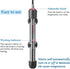 HITOP 25W Adjustable Aquarium Heater, Submersible Fish Tank Thermostat with Suction Cup (50W)