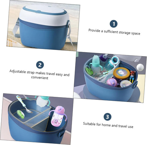1Pc Portable Bottle Storage Case Durable Organizer for Products Material for Milk Bottles and Tableware with Dustproof