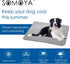 SOMOYA Dog Self Cooling Mat, Washable Pet Blanket for Hot Weather Sleeping Kennel, Ice Silk Sleep Mat Pad for Large