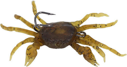 RTLR 8pcs 13cm 33.5g 3D Artificial Crab Bait, Fishing Tackle Simulation Crab Soft Bait Lure with Hooks for Saltwater