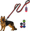 JSXD 5 FT Heavy Duty Double Handle Dog Leash with Comfortable Padded and Reflective Rope for Small, Medium, Large Dogs