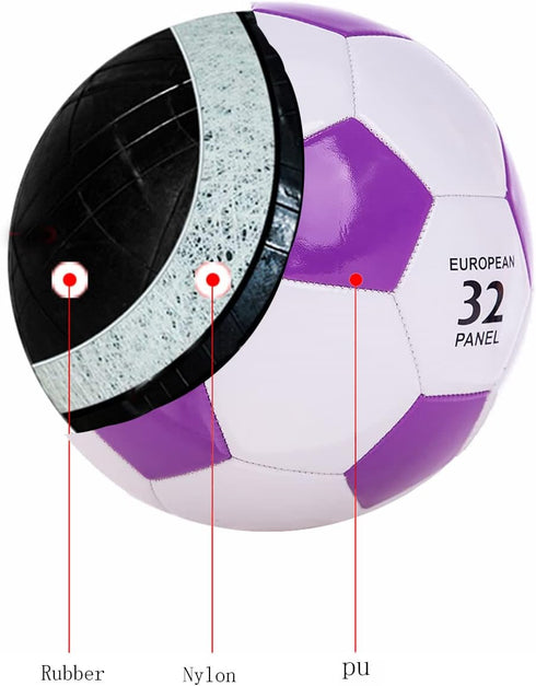 Size 2 Soccer Ball with Small Pump and Needle, Indoor and Outdoor Training Practice Gift for Kids 3+ Years Old