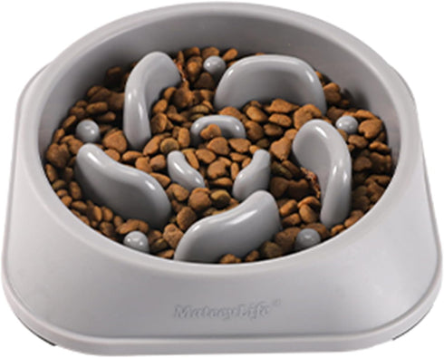 MateeyLife Anti-Choking Slow Feeder Dog Bowls, Non Slip Interactive Dog Feeding Bowls for Small Medium Large Breeds