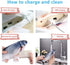Tocirelo Flopping Fish Cat Toy with Catnip, 11" Electric Plush Wiggle Fish for Indoor Cats, Kicker Dog Toy