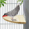 Bird Parrot Corner Perch, Flat Platform Stand, Easy to Install, Safe and Stable Hardwood Bird Cage Perches (XL)