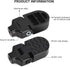 TOBWOLF Mini Bike Rear Pedals, 3.1x1.6 in Aluminium Alloy Folding Pegs, Non-slip Footrests for Folding Mountain Bike