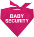 Dog Bandana Hot Pink | 100% Cotton Adjustable Triangle | Made in USA | New Baby Pregnancy Announcement Prop | Gender