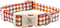 Elegant Little Tail Fall Dog Collar, Adjustable Soft Puppy Collars with Quick Release Buckle (L, Yellow Plaid)