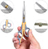 LIVINGO Professional Pet Grooming Scissors for Cats & Dogs, Titanium Coated, 2 Pack, 6.5 inch