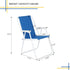 UDeuxff Backpack 100Kg (52 54.5 75.5cm) Beach Chair,Aluminum Frame Folding Camping Chair,Sports Chair,Portable Foldable