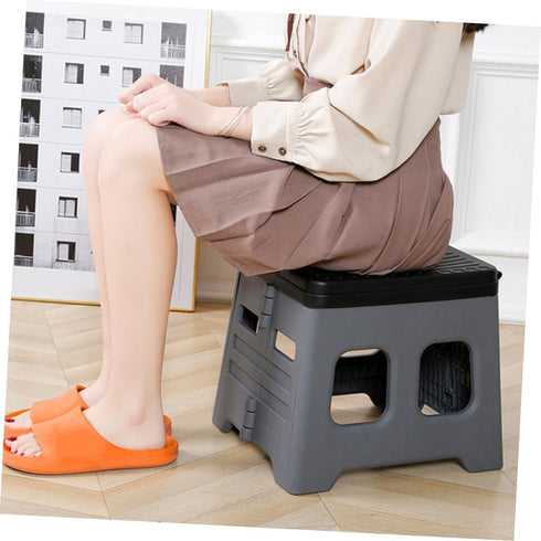 BESPORTBLE Portable Folding Toilet Made of PP Material Compact Foldable Potty for Camping Car Travel Outdoor Use