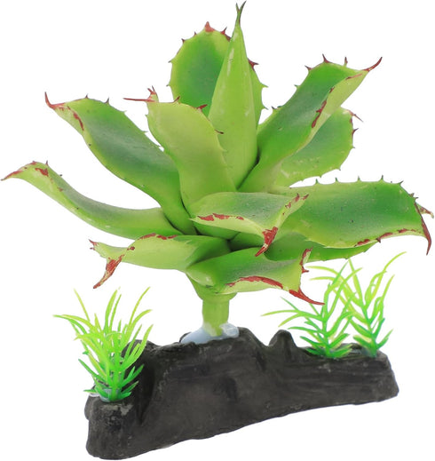TEHAUX Reptile Terrarium Plants Artificial Greenery Decorations for Spider Scorpion Lizard Tanks