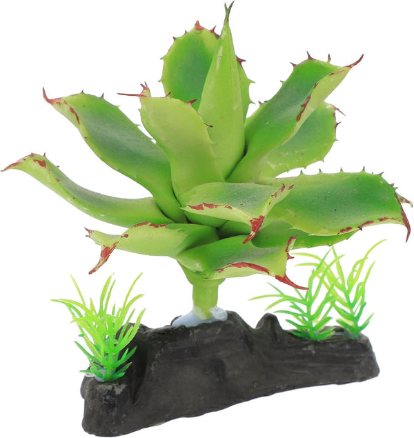 TEHAUX Reptile Terrarium Plants Artificial Greenery Decorations for Spider Scorpion Lizard Tanks