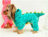 SEIS Dog Dinosaur Suit Halloween Costume, Pet Dino Hoodie for Small and Medium Dogs, Winter Warm Clothing (Green)
