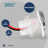 Five Oceans 4 Pack Marine Livewell Lights, LED Boat Courtesy Light, IP68 Waterproof, White LED, 12V
