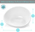 CatGuru Cat Food Bowl - Ceramic No Spill Bowls with Silicone Non-Slip Mat (High-Low, White)