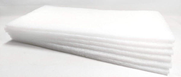 Aquarium Filter Media, Cut to Fit Bulk 6 Pieces 10"x 20"x 1/2" Bonded Polyester Fiber for Aquatic Garden Fountain
