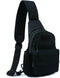 NuCamper Tactical Sling Bag Pack, Military Molle EDC Rover Shoulder Sling Backpack for Men, Black