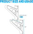 Snowboard Wall Mount Display Rack, Adjustable Storage Layers for Home and Garage Ski Board Storage