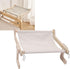 Hammock Classization-12) Pilipane Cat Sill Window Perch Wood Frame Sturdy Structure Comfortable Wall Mount Bedside Cat