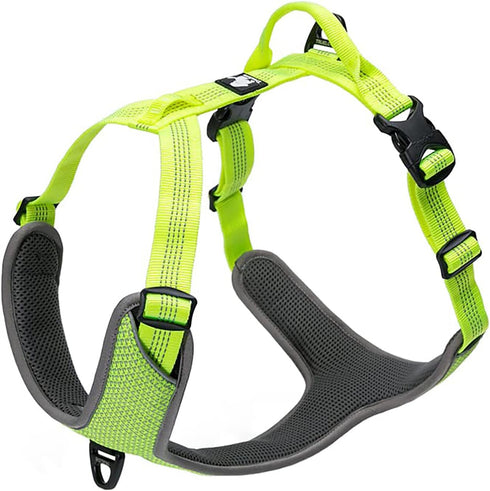 TRUE LOVE Dog Harness Outdoor Adventure II Reflective Vest with 2 Leash Attachments