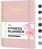 Fitness Workout Journal for Women & Men, A5 (5.5" x 8.2") Workout Log Book Planner for Tracking Wellness Goals.