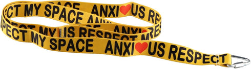 JXGZSO Anxious Respect My Space Yellow Dog Lead Shy Rescue Dog Gift Nervous Shy Dog Gift (Respect My Space DL)