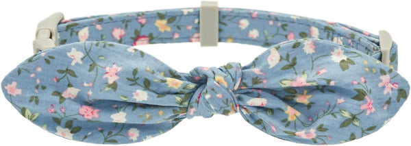 Dog Collar with Bowtie, Cotton Floral Bowtie Collars for Small Medium Puppy Female & Male Dogs, Wedding Holiday